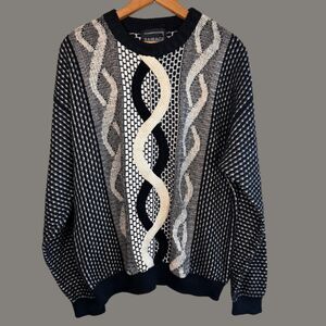 Vintage 90s Barrage Geometric Print Sweater
